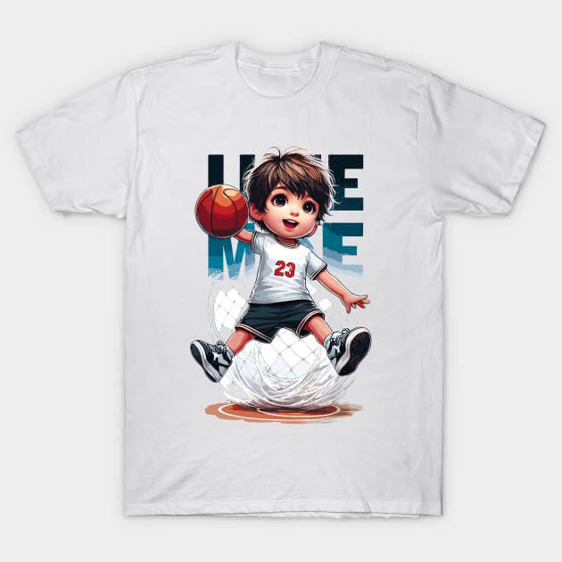 Dunk Boy, Michael Jordan Wannabes T-Shirt by Cutetopia